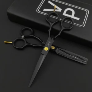5.5 '' 440c stainless steel scissor professional hairdressers hair scissors hair cutting salon hairdressing thinning shears set