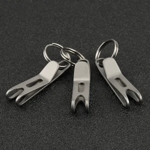 1pc titanium clasp titanium alloy key ring outdoor edc tool titanium buckle hook